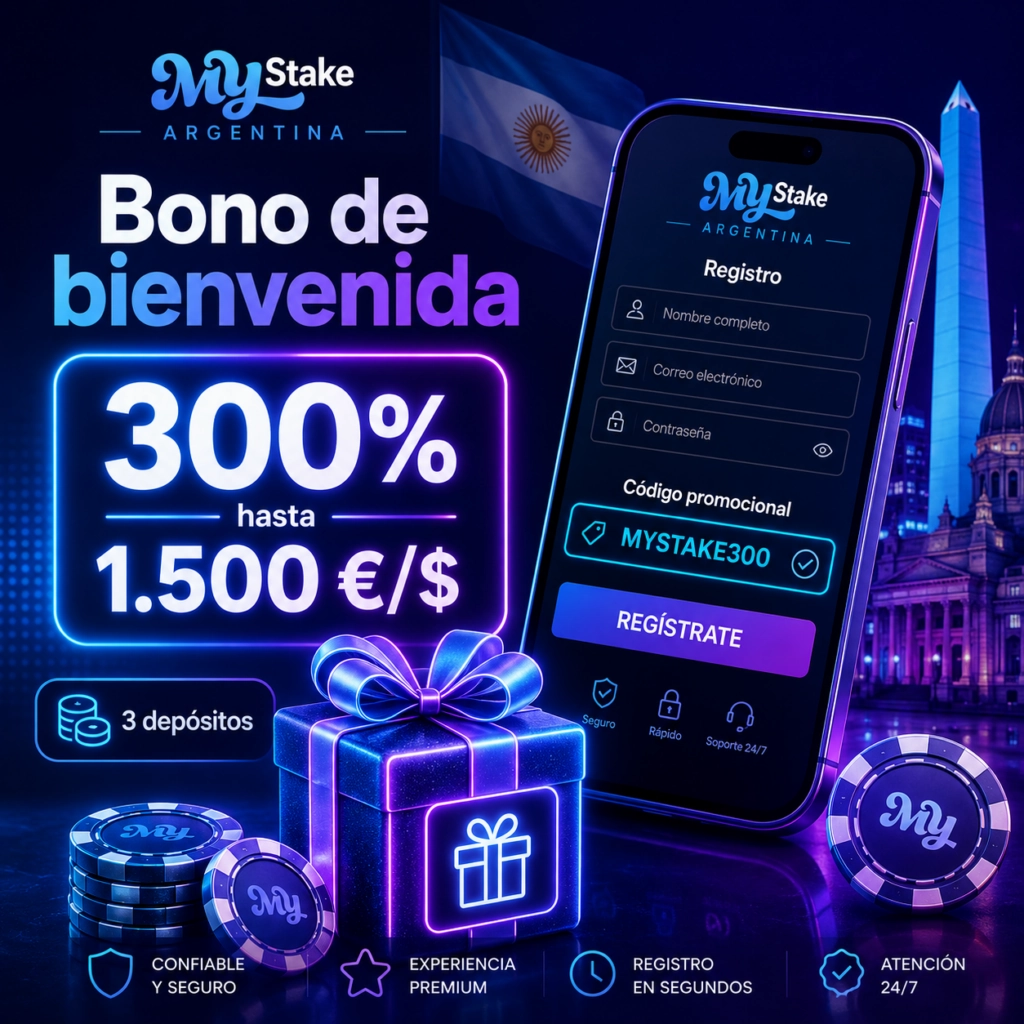 Bono Mystake del 300% hasta 1.500 €/$ con registro y código promocional